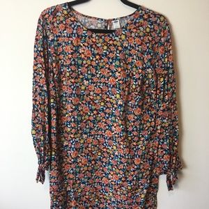 Old Navy 3/4 sleeve floral shift dress